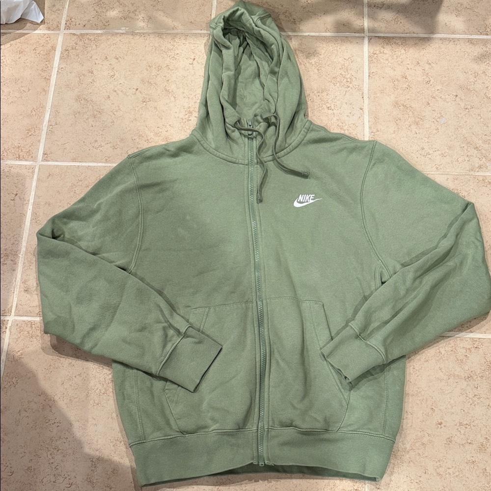 Nike Olive Full-Zip Hoodie